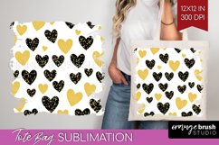 Hearts Tote Bag - Valentines Day Tote Bag PNG Sublimation Product Image 1
