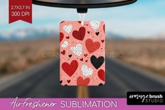 Hearts Air Freshener PNG - Valentines Day PNG Sublimation Product Image 1