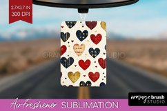Hearts Air Freshener PNG - Valentines Day PNG Sublimation Product Image 1