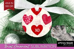Hearts Ornament PNG - Valentines Day PNG Sublimation Product Image 1