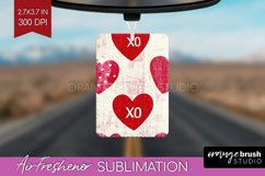 Hearts Air Freshener PNG - Valentines Day PNG Sublimation Product Image 1