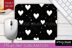 Hearts Mouse Pad Sublimation - Valentines Day Mousepad PNG Product Image 1