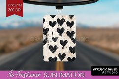 Hearts Air Freshener PNG - Valentines Day PNG Sublimation Product Image 1