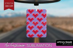 Hearts Air Freshener PNG - Valentines Day PNG Sublimation Product Image 1