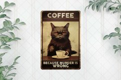 Vintage Black Cat Sublimation Clipart Product Image 1