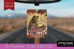 Vintage Christmas Air Freshener PNG - Xmas Car Freshener Product Image 1