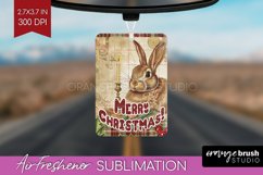Vintage Christmas Air Freshener PNG - Xmas Car Freshener Product Image 1