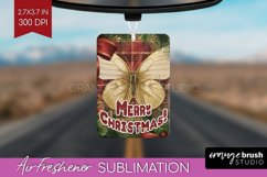 Vintage Christmas Air Freshener PNG - Xmas Car Freshener Product Image 1