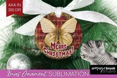 Vintage Christmas Ornament PNG - Retro Xmas Sublimation Product Image 1