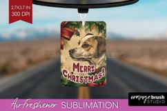 Vintage Christmas Air Freshener PNG - Xmas Car Freshener Product Image 1