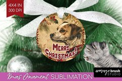 Vintage Christmas Ornament PNG - Retro Xmas Sublimation Product Image 1