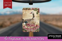 Vintage Christmas Air Freshener PNG - Xmas Car Freshener Product Image 1