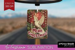 Vintage Christmas Air Freshener PNG - Xmas Car Freshener Product Image 1