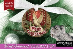 Vintage Christmas Ornament PNG - Retro Xmas Sublimation Product Image 1