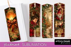 Vintage Christmas Bookmark - Retro Christmas Bookmarks PNG Product Image 1