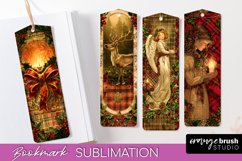 Vintage Christmas Bookmark - Retro Christmas Bookmarks PNG Product Image 1