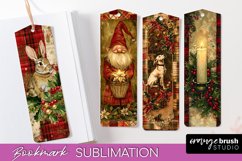 Vintage Christmas Bookmark - Retro Christmas Bookmarks PNG Product Image 1