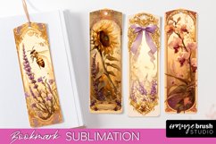 Vintage Scrapbook Bookmark Sublimation - Ephemera Bookmarks Product Image 1