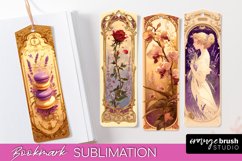 Vintage Scrapbook Bookmark Sublimation - Ephemera Bookmarks Product Image 1