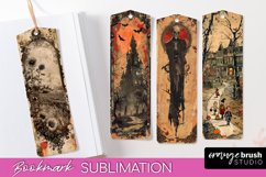 Vintage Halloween Bookmark - Printable Scrapbook Bookmarks Product Image 1