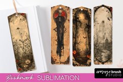 Vintage Halloween Bookmark - Printable Scrapbook Bookmarks Product Image 1