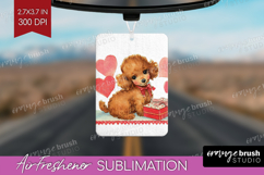 Vintage Valentines Day Air Freshener PNG - Retro Animal PNG Product Image 1