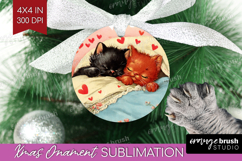 Vintage Valentines Day Ornament PNG - Retro Animal PNG Product Image 1