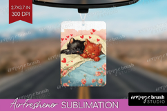 Vintage Valentines Day Air Freshener PNG - Retro Animal PNG Product Image 1