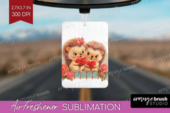 Vintage Valentines Day Air Freshener PNG - Retro Animal PNG Product Image 1