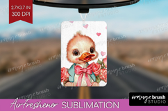 Vintage Valentines Day Air Freshener PNG - Retro Animal PNG Product Image 1