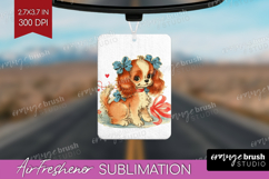 Vintage Valentines Day Air Freshener PNG - Retro Animal PNG Product Image 1