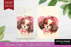 Vintage Valentines Day Phone Case PNG - Retro Animal Case Product Image 1