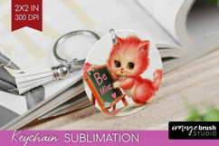 Vintage Valentines Day Keychain PNG - Retro Animal Keychain Product Image 1