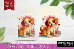 Vintage Valentines Day Phone Case PNG - Retro Animal Case Product Image 1