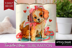 Vintage Valentines Day Tumbler Wrap - Retro Animal Tumbler Product Image 1