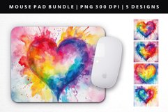 Heart Mouse Pad Design | Mouse Pad Sublimation PNG Product Image 1