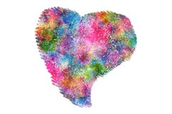 Watercolor Painted Heart Sublimation Designs. Product Image 7