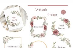 Watercolor Winter Florals Collection Bundle Product Image 3