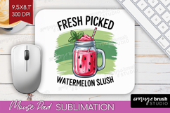 Watermelon Slush Cocktail Mouse Pad Sublimation Summer Drink Product Image 1