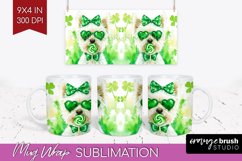 West Highland Terrier St. Patricks Day Dog Mug Wrap Dog Mug Product Image 1