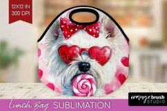 West Highland Terrier Valentine Lunch Bag Valentines Day Bug Product Image 1