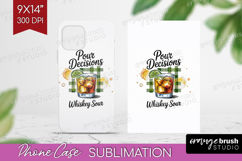 Whiskey Sour Cocktail Phone Case PNG Summer Drink Case PNG Product Image 1