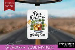 Whiskey Sour Cocktail Air Freshener PNG Summer Drink PNG Product Image 1