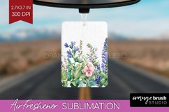 Wildflowers Air Freshener PNG - Watercolor Flowers PNG Product Image 1