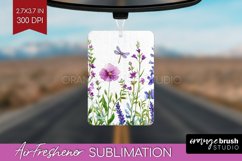 Wildflowers Air Freshener PNG - Watercolor Flowers PNG Product Image 1