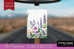 Wildflowers Air Freshener PNG - Watercolor Flowers PNG Product Image 1
