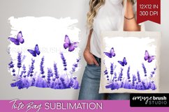 Wildflowers Tote Bag - Watercolor Flowers Tote Bag PNG Product Image 1