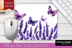 Wildflowers Mouse Pad Sublimation - Watercolor Flowers PNG Product Image 1