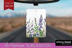Wildflowers Air Freshener PNG - Watercolor Flowers PNG Product Image 1