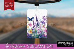 Wildflowers Air Freshener PNG - Watercolor Flowers PNG Product Image 1